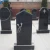 Import Customized Natural Stone Black Granite with best quality Monument TombStone from China