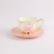 Import Customized pattern classic coffee and tea set / ceramic gold rim coffee cup with saucer from China