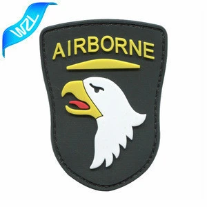 Customized pvc rubber logo brand patch, Machine made rubber badge silicone patch