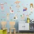Import Cute cartoon design Alpaca rainbow English wall sticker children room decoration sticker removable wall decal from China