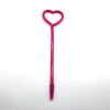 Cute heart shaped ballpoint pens with custom logo plastic ball point pen custom logo pens