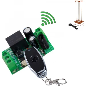 DC 12V 1CH 433Mhz wireless relay remote control light instantaneous switch transmitter with receiver