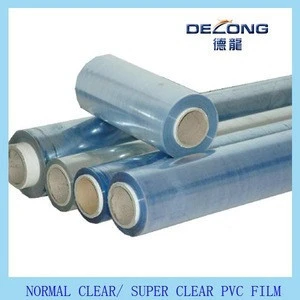 delong super clear /normal clear pvc/ soft hardness transparent pvc film for packing bags