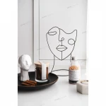 Desktop Art Craft Design Metal Human Sculpture Moulding Modern Interior Home Decoration Accessories For Home Decoration