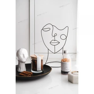 Desktop Art Craft Design Metal Human Sculpture Moulding Modern Interior Home Decoration Accessories For Home Decoration
