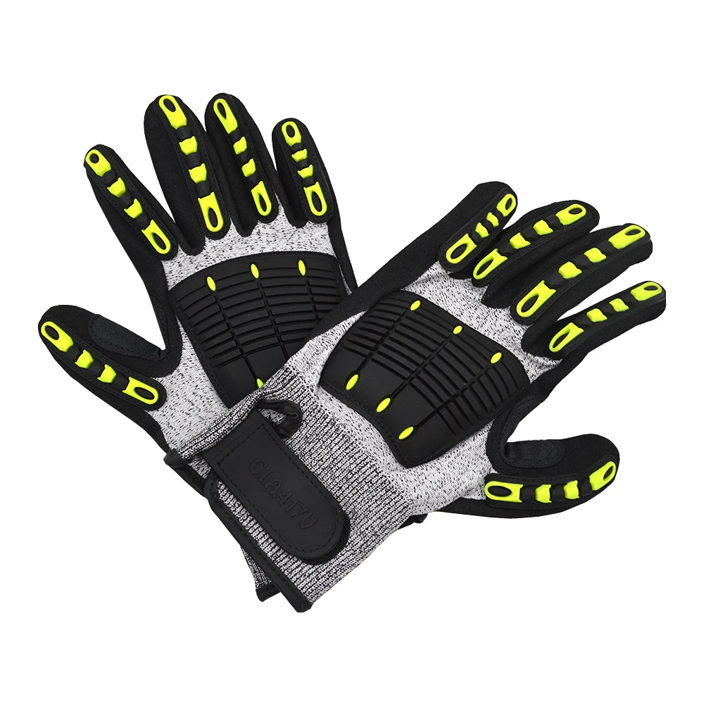 DEYAN Construction Working Gloves Anti Collision Silicone Coating Work Safety Gloves Anti Slip Wear Resistant Outdoor Gloves