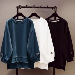 Different colors women thickening women sportswear tracksuit tops
