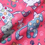 Digital print organic cotton lycra knitted fabric for garment