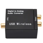 Digital to analog audio converter Digital coaxial/fiber to analog audio converter with Blueteeth receiving function