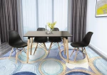 Dining room furniture modern fashion dining table combination solid wood rectangular dining table chair quality guarantee