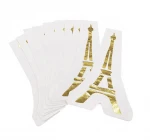 Disposable environmentally friendly biodegradable custom art design printed paper napkins