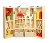 DIY Construction Toolbox  Intelligence Educational Small Wooden Toys safe for kid