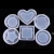 Import DIY Wholesale Silicone Resin Mold Heart Shape Square Diamond Round Plum Blossom Ashtray Mould for Resin Crafts from China