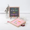 DIY Wooden Color Custom Felt Letter Message Board Creative Home Goods