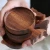 Import Diyue Homewares DIY209305 Home Kitchen Wooden Craft Tea Cup Holder Saucers Dinning Dishes Utensils Solid Acacia Wood Cake Plates from China