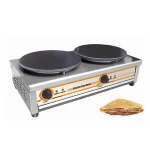 Double Head Commercial Gas Crepe Maker Machine Electric Pancake Maker Machine Crepe Machine