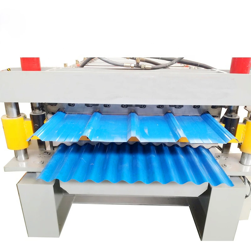 Double Layer cold roll forming machine for  Corrugated Profile Steel Roofing