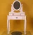 Import Dressing Table With Mirror Chair Stool, Chic Antique Makeup Table Dresser White from China