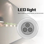Dropshipping Battery Aangedreven Wandlamp Zelfklevende Cordless Stick Tap Kledingkast Slaapkamer Licht Plafond Night Lights