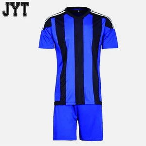 Dry fit 100% polyester material custom thai futbol uniformes cheap jersey soccer wear for team