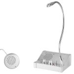 Dual Way Window Bank Counter Intercom Dual Way Intercommunication Microphone for Bank Office Speaker Station Interphone System