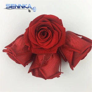 Durable and High quality wholesale preserved flower Short stem flower made in Japan9-10cm