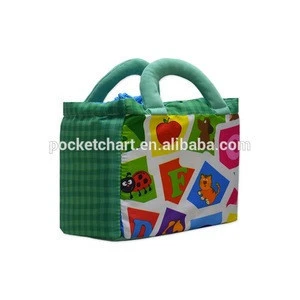 Early Educational Toys 26pcs Soft Alphabet Cards with Cloth Bag