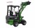 Import Earth moving machinery 0.6 ton small wheel type loader with backhoe attachment for digging from China