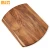 Import Eco-friendly High Quality Brown Organic Edge-Grain Acacia Wood Cutting Serving Board for Kitchen w/Juice Groove from China