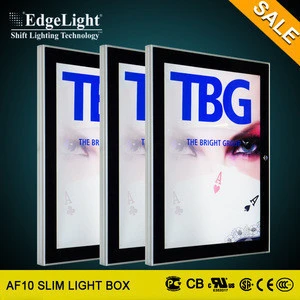 Edgelight laser dots window commercial lights box advertising with wholesale price