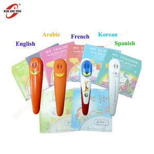 Educational English Kids Talking Pen Book for Learning Customized Babys Teacher Electronic Smart Reading Pen Audio Book