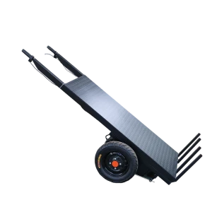 electric flat  two-wheeled pull brick car  used for Construction goods project site Hand Pusher car and block pull brick car