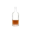 Empty bottle glass wine liquor beverage brandy whisky rum gin tequila round shape wholesale bottle for spirit