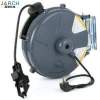 Enclosed automatic expansion electrics small air water auto spring cable reel retractable hose reel with light