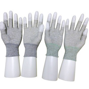 ES12106 Conductive Copper Fiber Glove Nylon fabric ESD Industrial Carbon Gloves