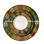 Ethiopian Jebena Rekebot 7.5inch 10.5inch Cheap Porcelain Custom Dinner Plates With Logo