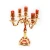 Import European Candle holder Five Heads Arrangement Zinc Alloy Crafts Restaurant Hotel Home Decoration Five Heads Candlestick from China