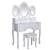 Import European White Quality Best Selling Dressing Table White Dresser with Mirror from China
