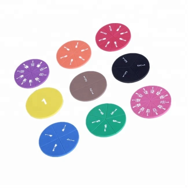 EVA FoamFraction Circles Board Teaching Math Game training For Preschool Educational Toys