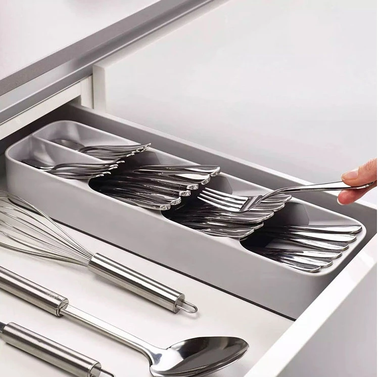 Exquisite divided kitchenware storage box knife holder spoon holder tableware holder