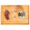 Extra Large Super Sturdy Bamboo Shot Glass Nuts Serving Tray with Handles
