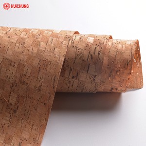 Factory customized adhesive cork sheets  cork leather for shoes and