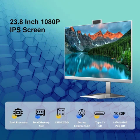 Buy Factory Desktops Computer All In One 23.8