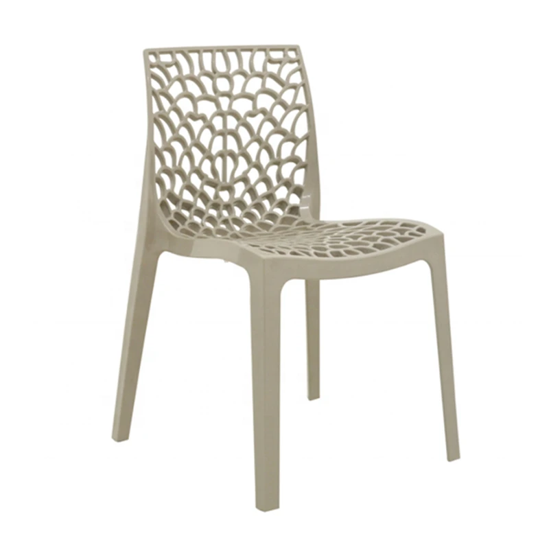 Factory direct sale home furniture back comfortable nordic full PP plastic dining chair