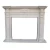 Import Factory direct White Marble fireplace from China