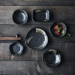Factory direct wholesale ceramic hand-painted seasoning dish, snack dish, household restaurant and hotel tableware