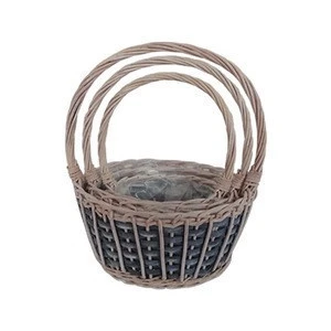 Factory Direct Willow Wicker Basket Gift Basket Flower Basket