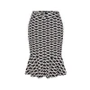 Factory Price Amazon Hot Sales Fashion Floral High Waist Women Pencil Skirt