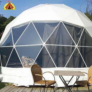 Factory price geodesic glass hotel dome tent for sale