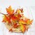 Factory wholesale artificial maple tree branches and leaves flower pot garden landscape decoration artificial silk flower
